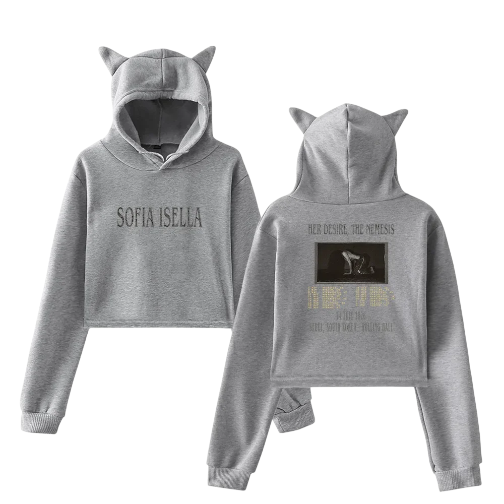 Sofia Isella Hoodie showing some iconic images related to this artist