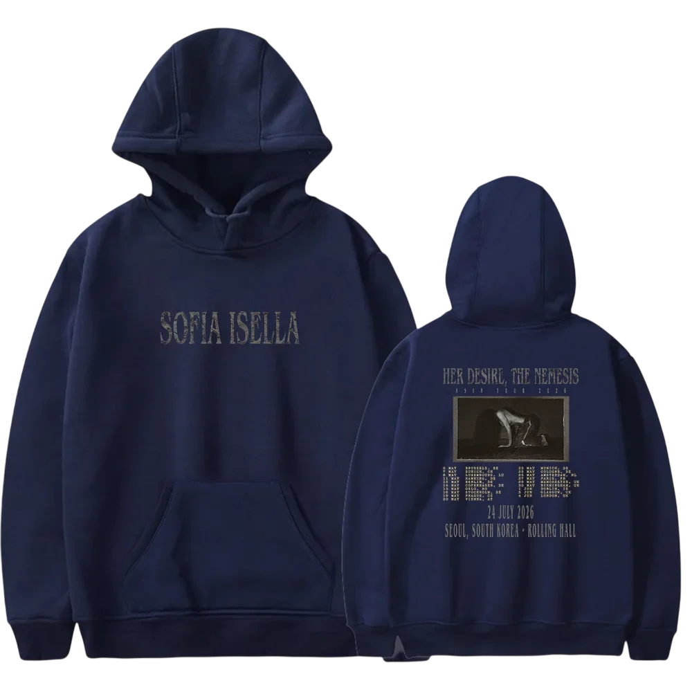 Sofia Isella Hoodie showing some iconic images related to this artist