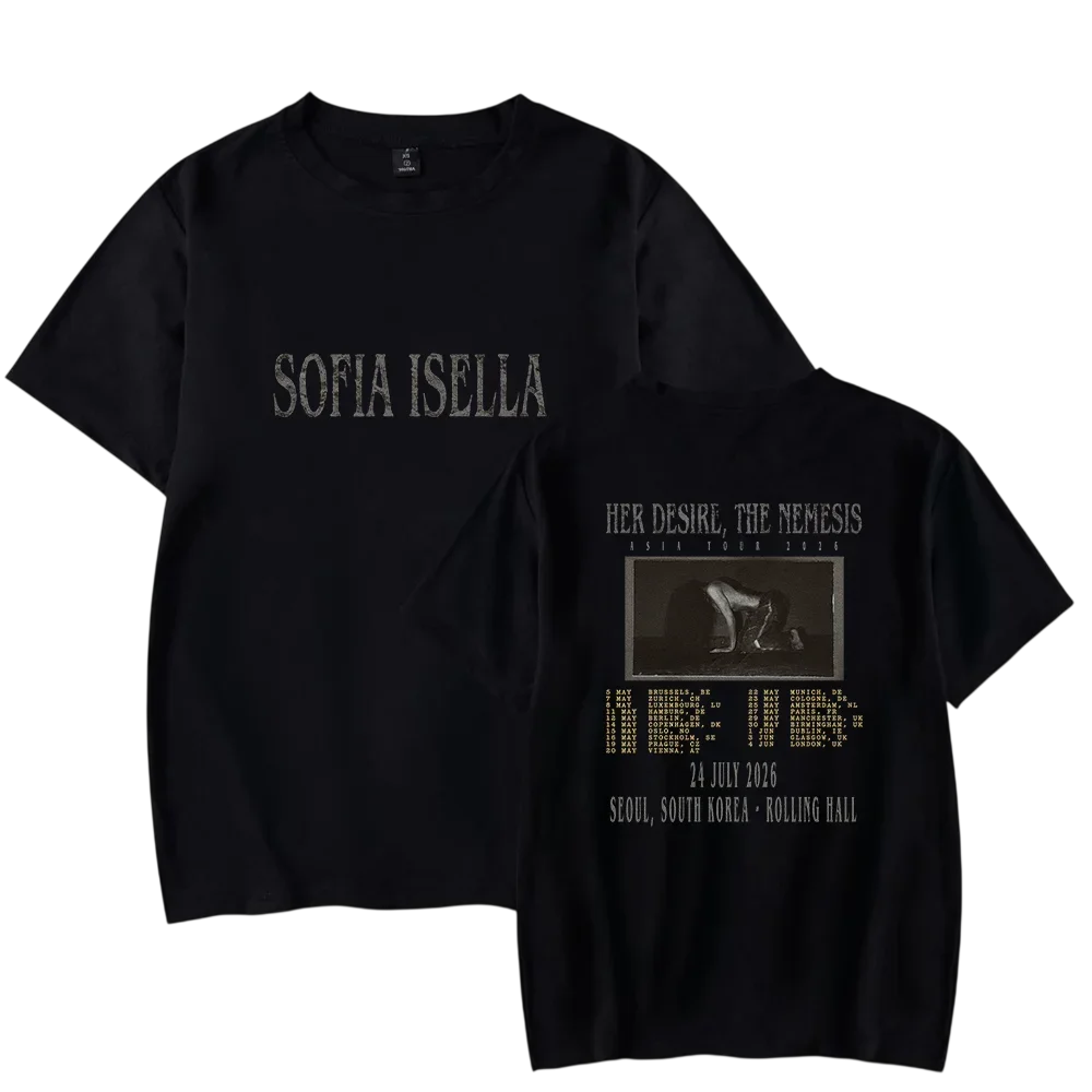 Sofia Isella T-Shirt where fandom imagery is visible